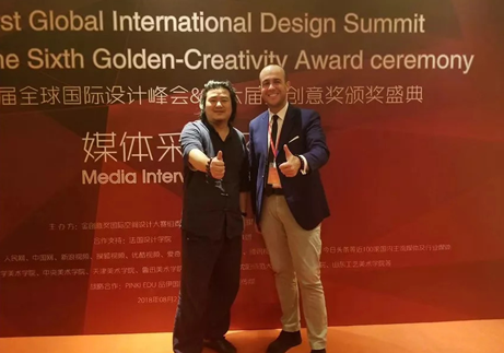 恭贺著名中式设计师刘中辉成为法国双面神“全球设计师形象大使。