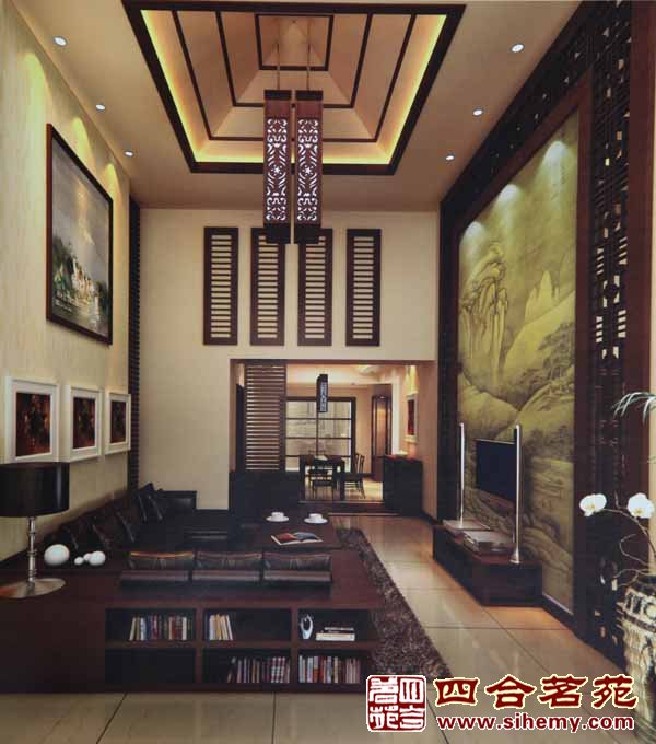 壁画装饰,茶楼装饰,茶楼装修,中式装饰